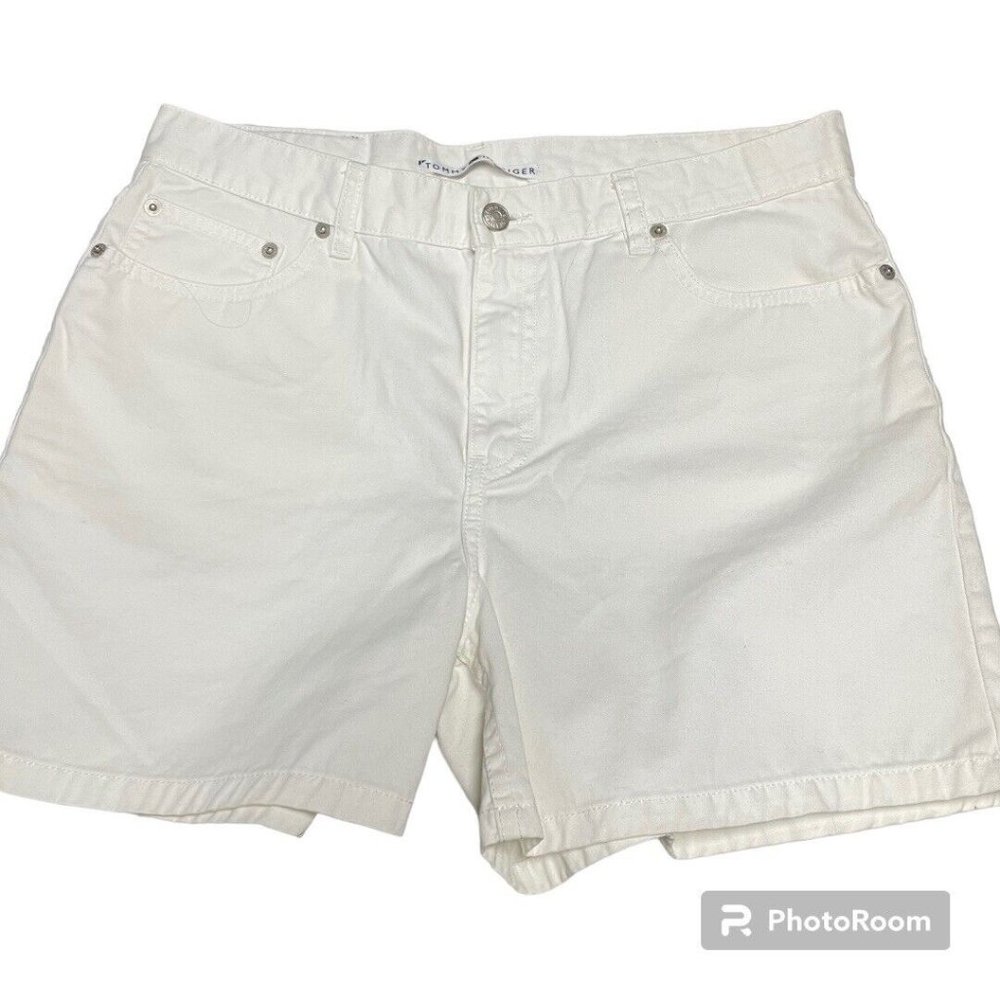 Tommy Hilfiger Vintage White Shorts High Waist Mom Never worn sz 10